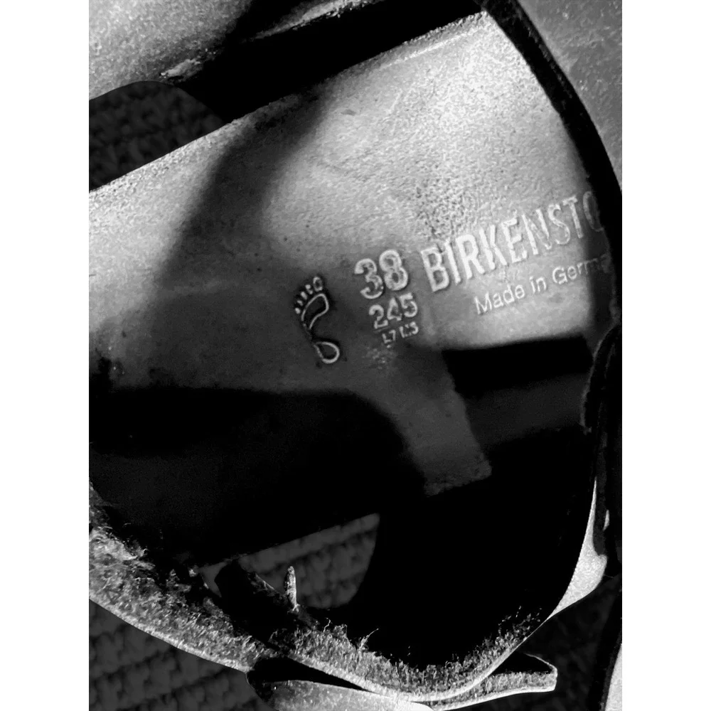 Birkenstock Milano Brown Leather Sandals Size 38 EU 7-7.5 US Made Germany